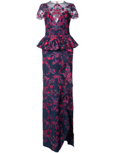 floral embroidered maxi dress Marchesa Notte
