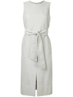 платье шифт с поясом без рукавов Estnation