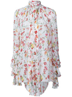 floral neck tie blouse Prabal Gurung