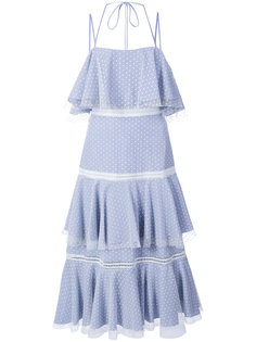 halterneck tiered dress Prabal Gurung