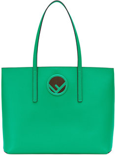 сумка-тоут с бляшкой с логотипом Fendi