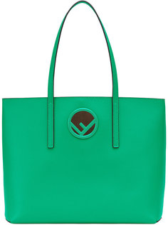 сумка-тоут с бляшкой с логотипом Fendi