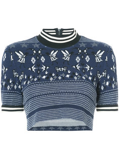 cropped knit top  Anna Sui