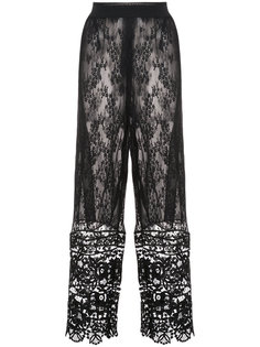 lace wide leg trousers  Anna Sui