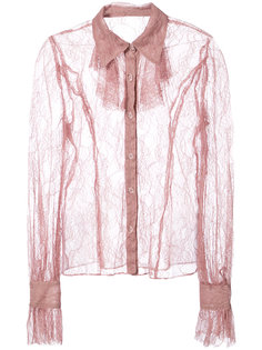 lace sheer shirt  Anna Sui
