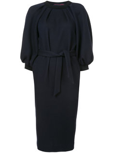 платье миди с буффами на рукавах Martin Grant