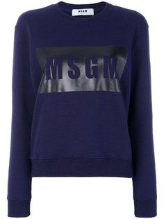 branded sweatshirt MSGM