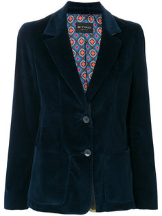 вельветовый пиджак Etro
