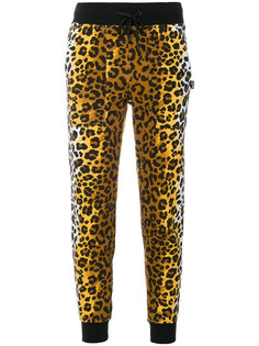 спортивные брюки с леопардовым узором Love Moschino