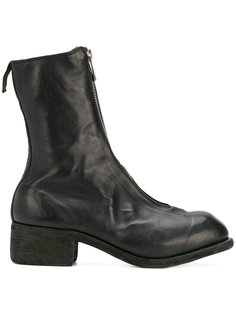 high ankle zip front boots Guidi