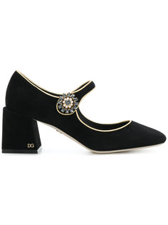 туфли Мэри Джейн на массивном каблуке Dolce &amp; Gabbana