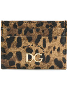 визитница с леопардовым принтом Dolce &amp; Gabbana