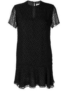 платье-мини с короткими рукавами Saint Laurent
