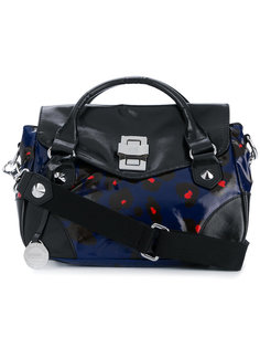 leopard print clasp satchel  Sonia By Sonia Rykiel