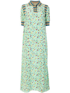 удлиненное платье с цветочным принтом Marni