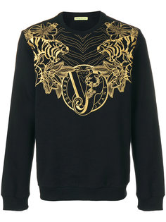 толстовка с вышивкой логотипа Versace Jeans