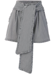 полосатые шорты с завышенной талией MSGM