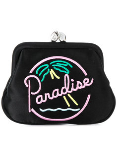 Paradise embroidered coin purse Lulu Guinness