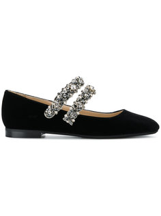 embellished double strap ballerina flats Nº21