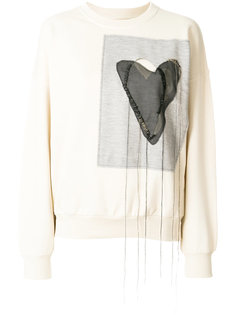 толстовка с заплаткой Heart Maison Margiela