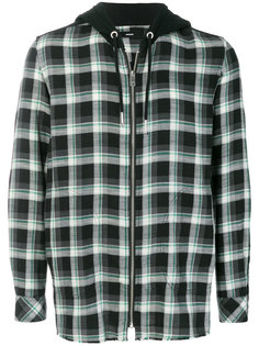 checked zip up hoodie Diesel