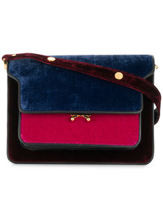 бархатная сумка на плечо Trunk  Marni