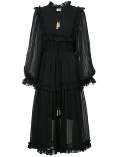 pleated ruffle dress Zimmermann