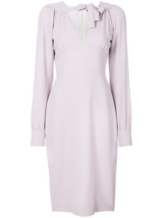 cut-out balloon sleeve midi dress Tom Ford