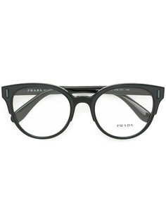 закругленные очки в оправе "кошачий глаз" Prada Eyewear
