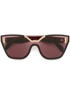 массивные солнцезащитные очки  Prada Eyewear