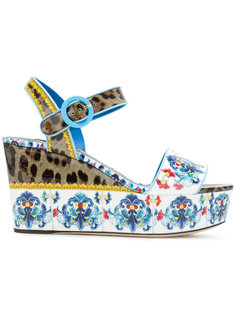 printed platform sandals Dolce &amp; Gabbana