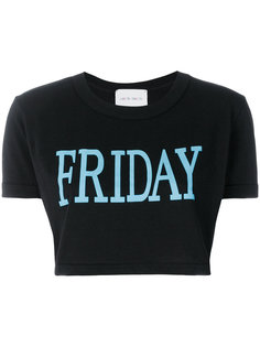 укороченная футболка с принтом Friday Alberta Ferretti