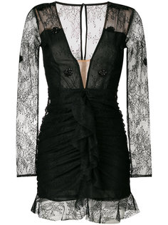 fitted v-neck lace dress For Love And Lemons