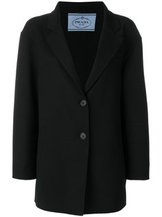 longline masculine blazer Prada
