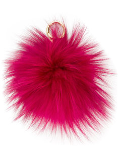 fluffy pompom keyring Michael Michael Kors