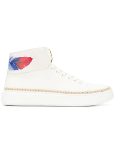 Feather print hi-tops Buscemi