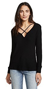 LNA Cross Strap Sweater