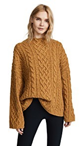 Milly Oversized Fisherman Sweater