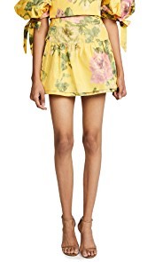 Marchesa Ruffle Taffeta Skort