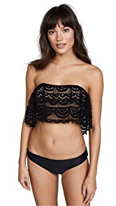 PilyQ Lace Flutter Bandeau Top