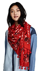 Rebecca Minkoff Vertical Paisley Oblong Scarf