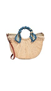 Sam Edelman Lianna Metallic Fringed Straw Tote