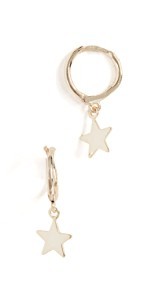 Shashi Luna Charm Huggie Earrings