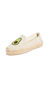 Soludos Avocado Platform Smoking Slippers