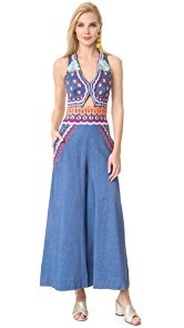 Temperley London Spellbound Denim Jumpsuit