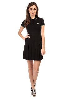 Платье женское Fred Perry Pleated Pique Tennis Dress Black
