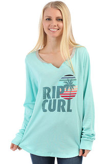 Толстовка классическая женская Rip Curl Sun And Surf V Neck Fleece Aruba Blue