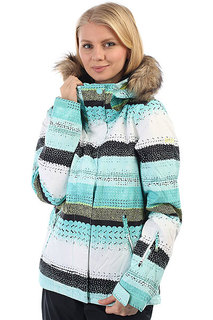 Куртка утепленная женская Roxy Jet Ski Aruba Blue Lizzydots