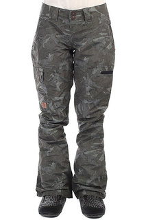 Штаны сноубордические женские DC Recruit British Camo Green
