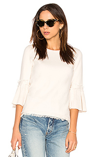 Fringe tulip sleeve sweater - 525 america